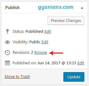 Browse Post Revisions